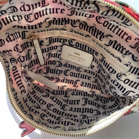 JUICY COUTURE Floral Rose Heart Fanny Pack Hip Bag Purse - Picture 6 of 9